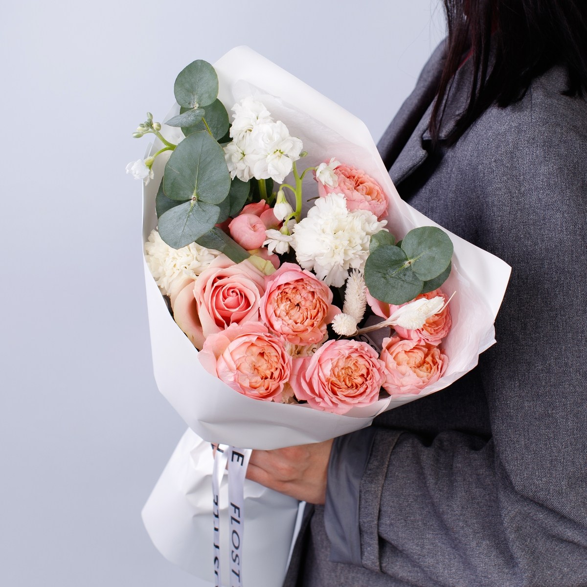 sbornyj buket s pionovidnoj rozoj 3